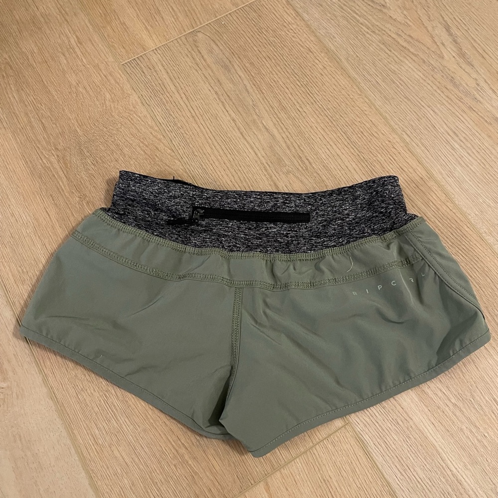 Olive Green Women's Shorts - Picture 2 of 3